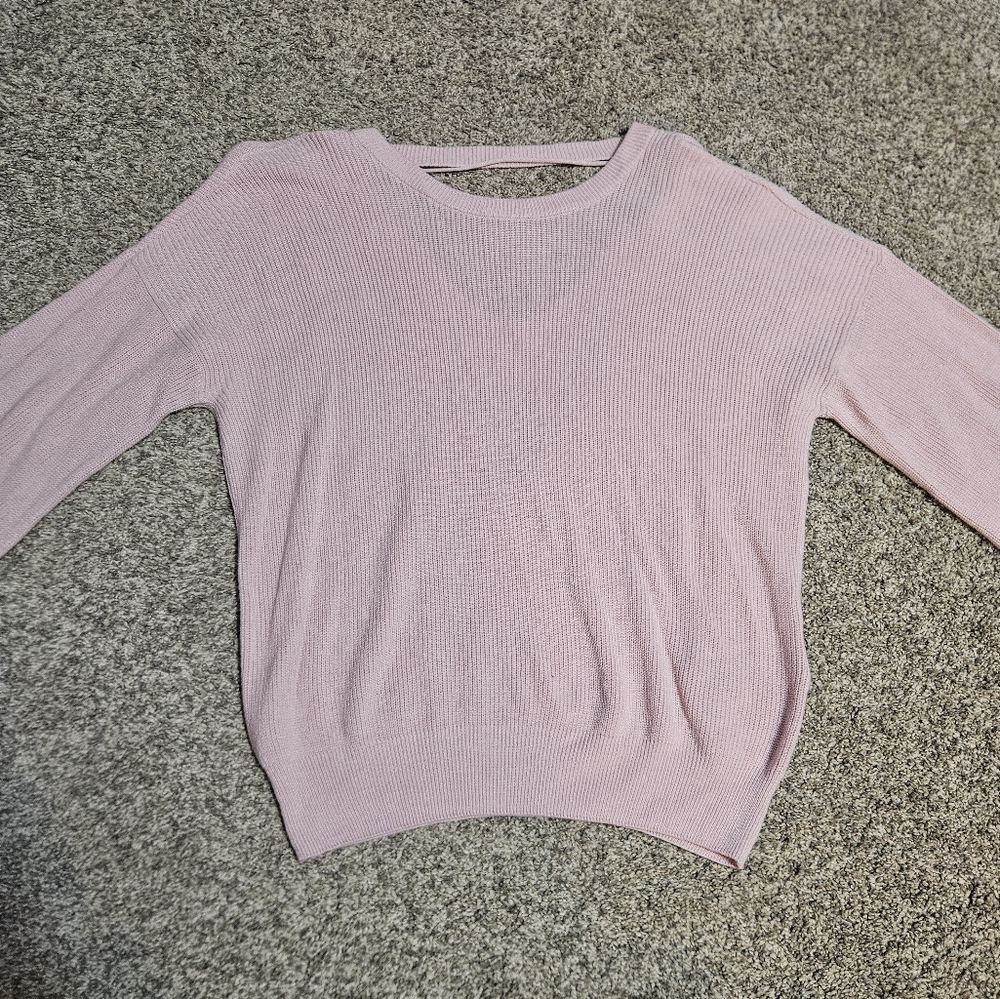VERO MODA Light Pink Crew Neck Sweater